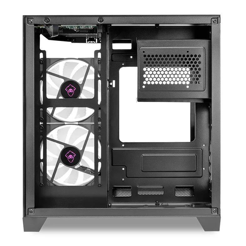 Gabinete Gamer Mancer Cv700b 2 Fans Mini Tower Lateral De Vidro S/fonte Preto - Mcr-cv700b-bk-2f Gabinete Gamer Mancer Cv700b 2 Fans Mini Tower Lateral De Vidro S/fonte Preto - Mcr-cv700b-bk-2f