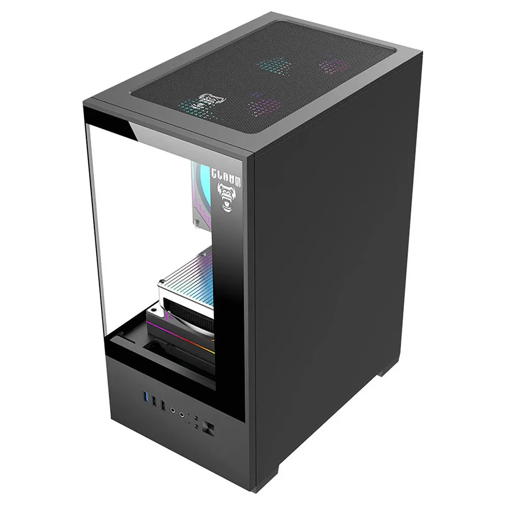 Gabinete Gamer Clanm Megalon Aquario Vidro Premium Capacidade Para Até 5 Ventoinhas De 120mm Gabinete Gamer Clanm Megalon Aquario Vidro Premium Capacidade Para Até 5 Ventoinhas De 120mm