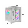 Gabinete PC Gamer Branco Com Lateral De Vidro Temperado, Suporte Water Cooler 240mm E Usb 3.0 Para Alta Performance