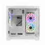 Gabinete PC Gamer Branco Com Lateral De Vidro Temperado, Suporte Water Cooler 240mm E Usb 3.0 Para Alta Performance