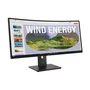 Monitor Lenovo Thinkvision T34wd-40 34" Ultrawide Full Hd+ 3420x1440 Ips 99% SRGB WLED Com Suporte Multifunção E Integração Voip
