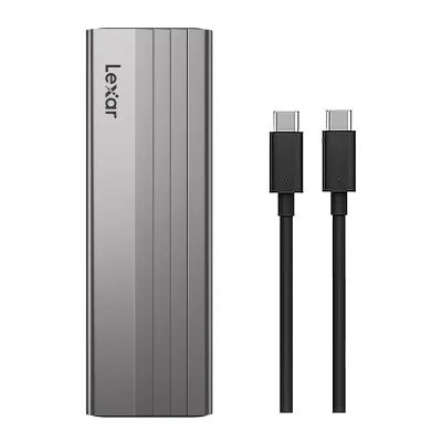 Gaveta Case Externo Lexar E300 Enclosure SSD M2 Nvme Usb 3.2 Preto