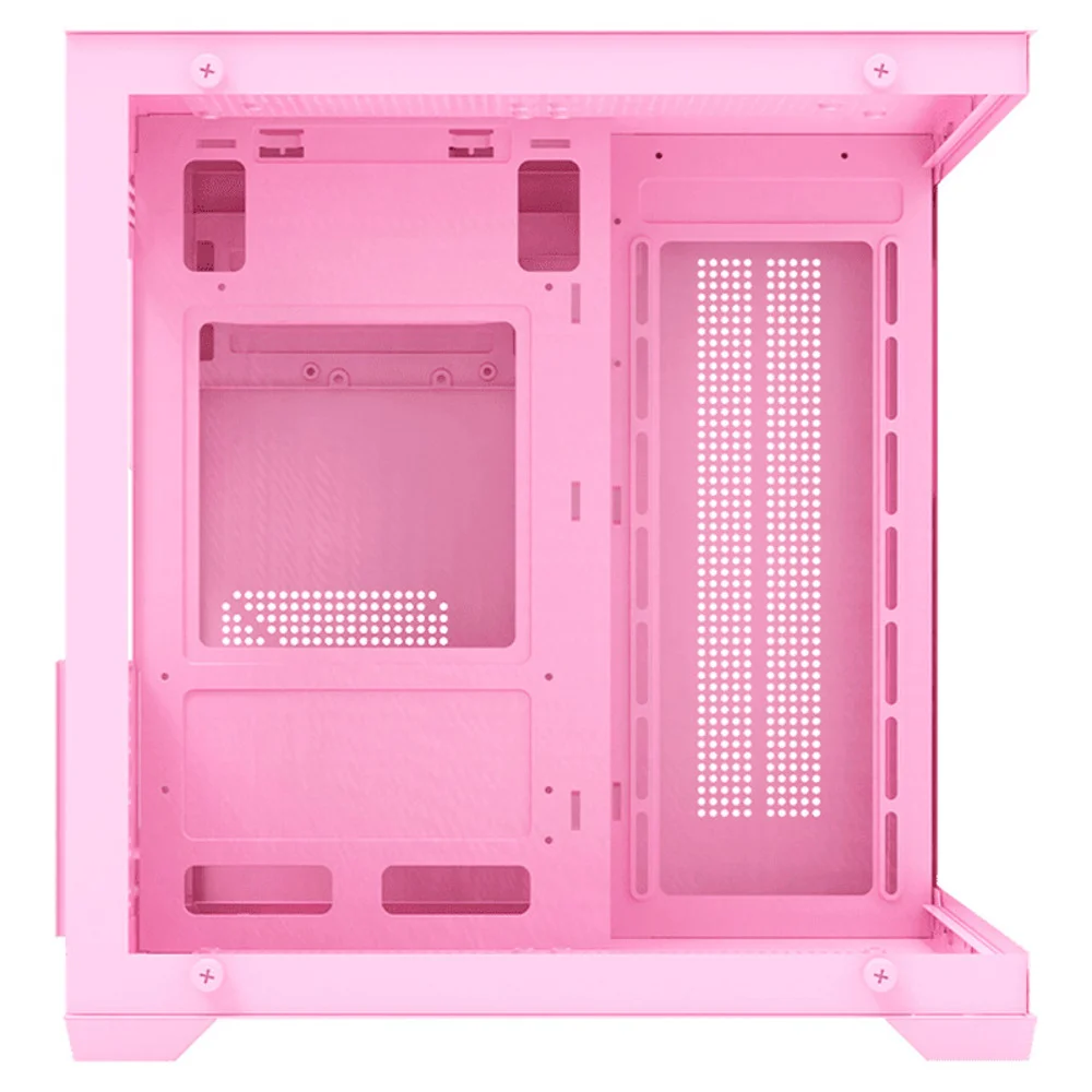 Gabinete Gamer Rosa Candy Grodd Com 5 Fans RGB Estático Gabinete Gamer Rosa Candy Grodd Com 5 Fans RGB Estático