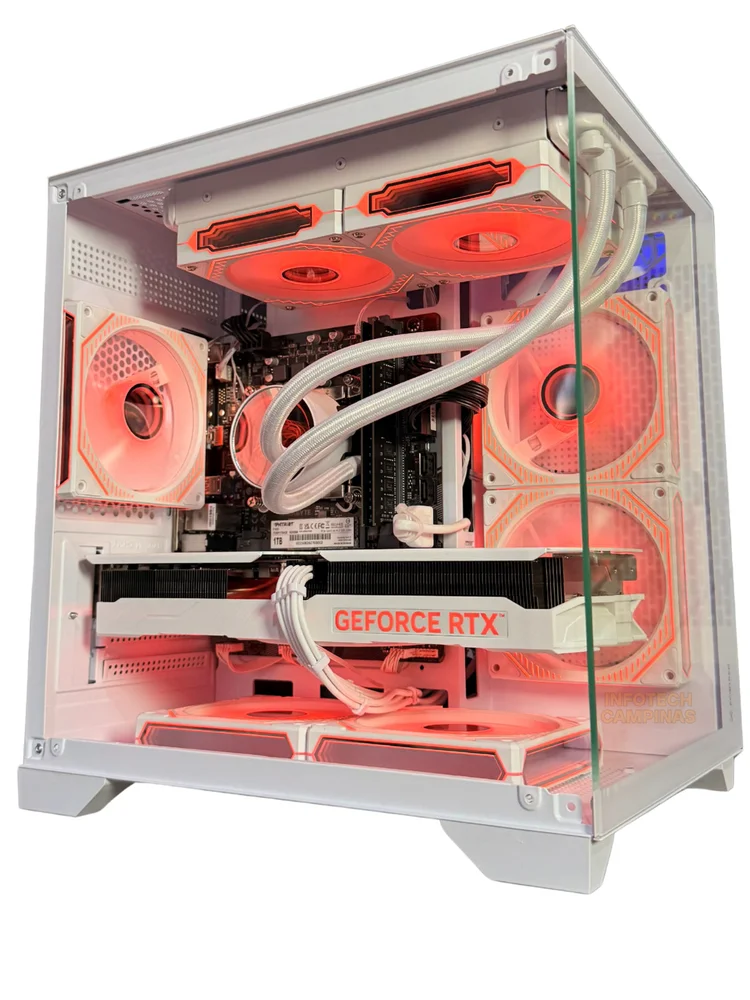 PC Gamer Aquario Branco | i5 12400 | RTX 5060 Ti 8GB White | 32gb Ram | SSD Nvme 1TB | Fonte 750w | Win11 Pro