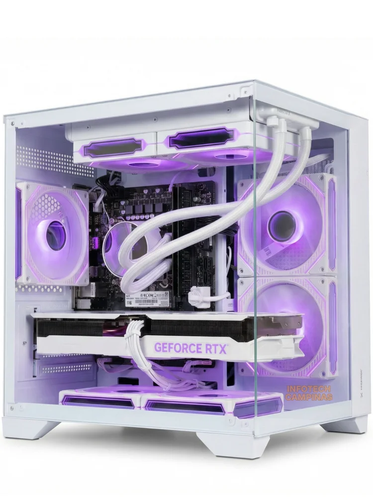 PC Gamer Aquario Branco | i5 12400 | RTX 5060 Ti 8GB White | 32gb Ram | SSD Nvme 1TB | Fonte 750w | Win11 Pro - view 3