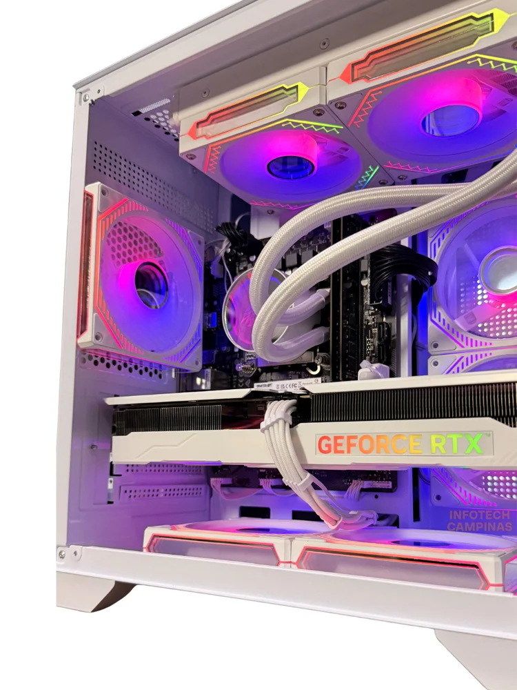 PC Gamer Aquario Branco | i5 12400 | RTX 5060 Ti 8GB White | 32gb Ram | SSD Nvme 1TB | Fonte 750w | Win11 Pro - view 4