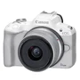 Câmera Canon Eos R50 Branca Com Lente Rf-s 18-45mm