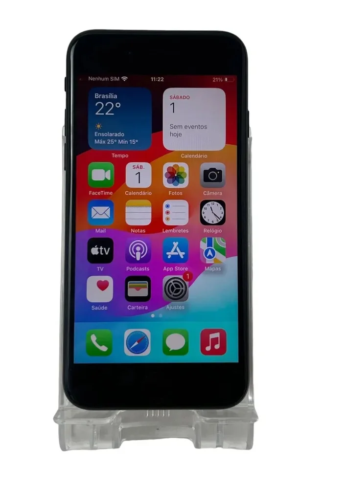 "Usado - Iphone Se (3º Geração), Mmxf3bz/a, 4.7"" 64gb - Meia Noite" - view 3