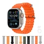 Smartwatch K99 Ultra 49mm Serie 10 Com 10 Pulseiras - Titanium Gold