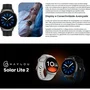 Smartwatch Haylou Solar Lite 2 Hcr01, Tela AmoLED 1,43, Chamadas, 1 Atm, Assistente De Voz - Preto