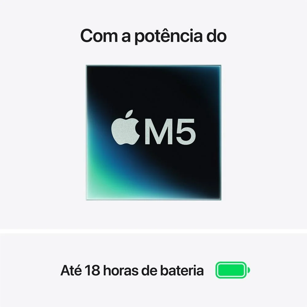Macbook Air 13" M5, Cpu 10 Núcleos E Gpu 8 Núcleos, 16gb Ram, 512gb SSD - Estelar