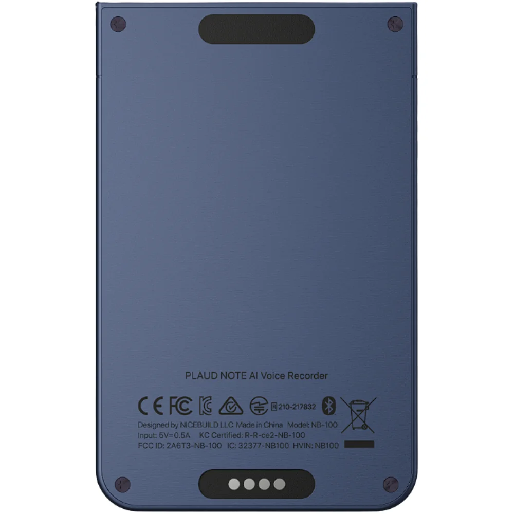Gravador De Voz Plaud Note 64 Gb Com Chatgpt - Azul