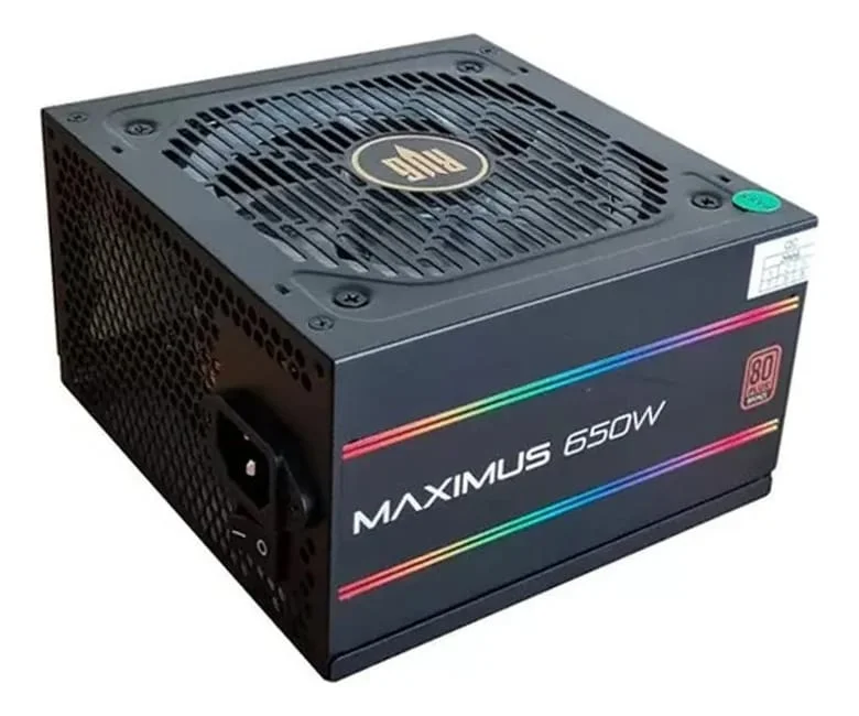 Fonte Atx 650w Real RGB Maximus Fo-max02RGB Revenger **** Fonte Atx 650w Real RGB Maximus Fo-max02RGB Revenger ****