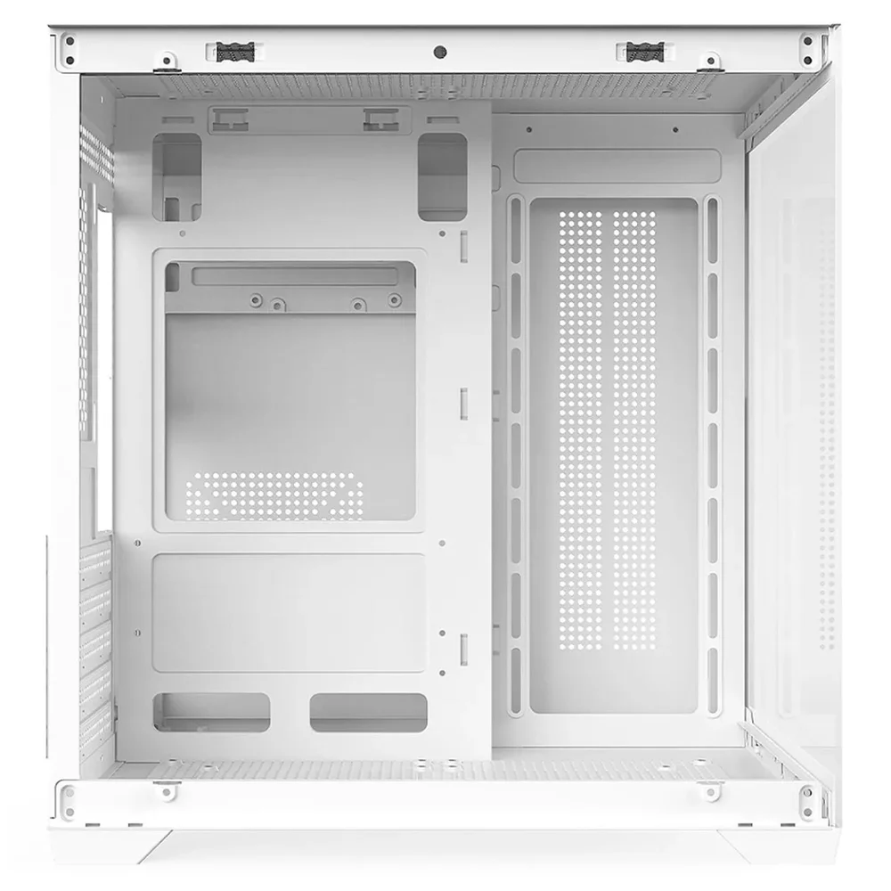 Gabinete Gamer Branco Clanm Grodd Snow mATX Vidro Temperado 3mm 1HD 3SSD 7 Fans USB 3.0 Gabinete Gamer Branco Clanm Grodd Snow mATX Vidro Temperado 3mm 1HD 3SSD 7 Fans USB 3.0