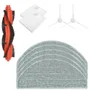 Kit de Reposição com 10 Peças para o Aspirador Robô Compatível com Xiaomi E10 - Escovas, Filtros HEPA e Panos Mop