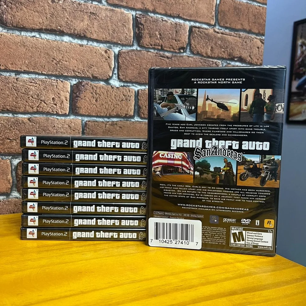 Jogo Gta San Andreas Ps2 Físico (lacrado) Jogo Gta San Andreas Ps2 Físico (lacrado)