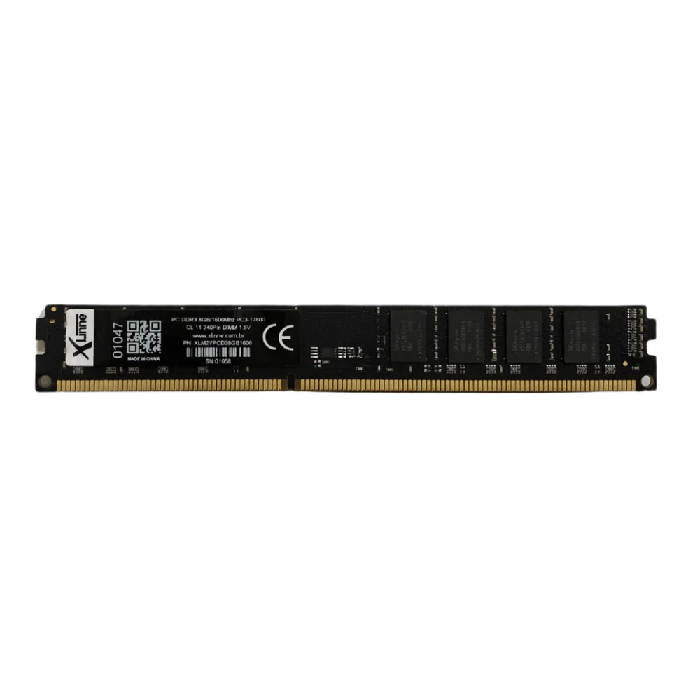 Memória Ram Ddr3 8GB 1600mhz Cl11 1.5v 240pin Oem Xlinne Memória Ram Ddr3 8GB 1600mhz Cl11 1.5v 240pin Oem Xlinne