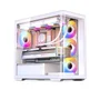 Gabinete Gamer Aquário Jonsbo D300 White M-atx Vidro Temperado Usb-c Branco