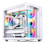 Gabinete Gamer Premium Jonsbo Tk-3 White Aquário Vidro Curvo Atx Usb-c Branco