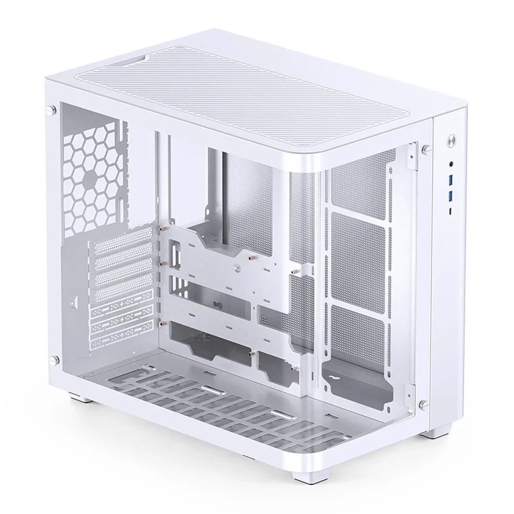Gabinete Gamer Premium Jonsbo Tk-3 White Aquário Vidro Curvo Atx Usb-c Branco Gabinete Gamer Premium Jonsbo Tk-3 White Aquário Vidro Curvo Atx Usb-c Branco