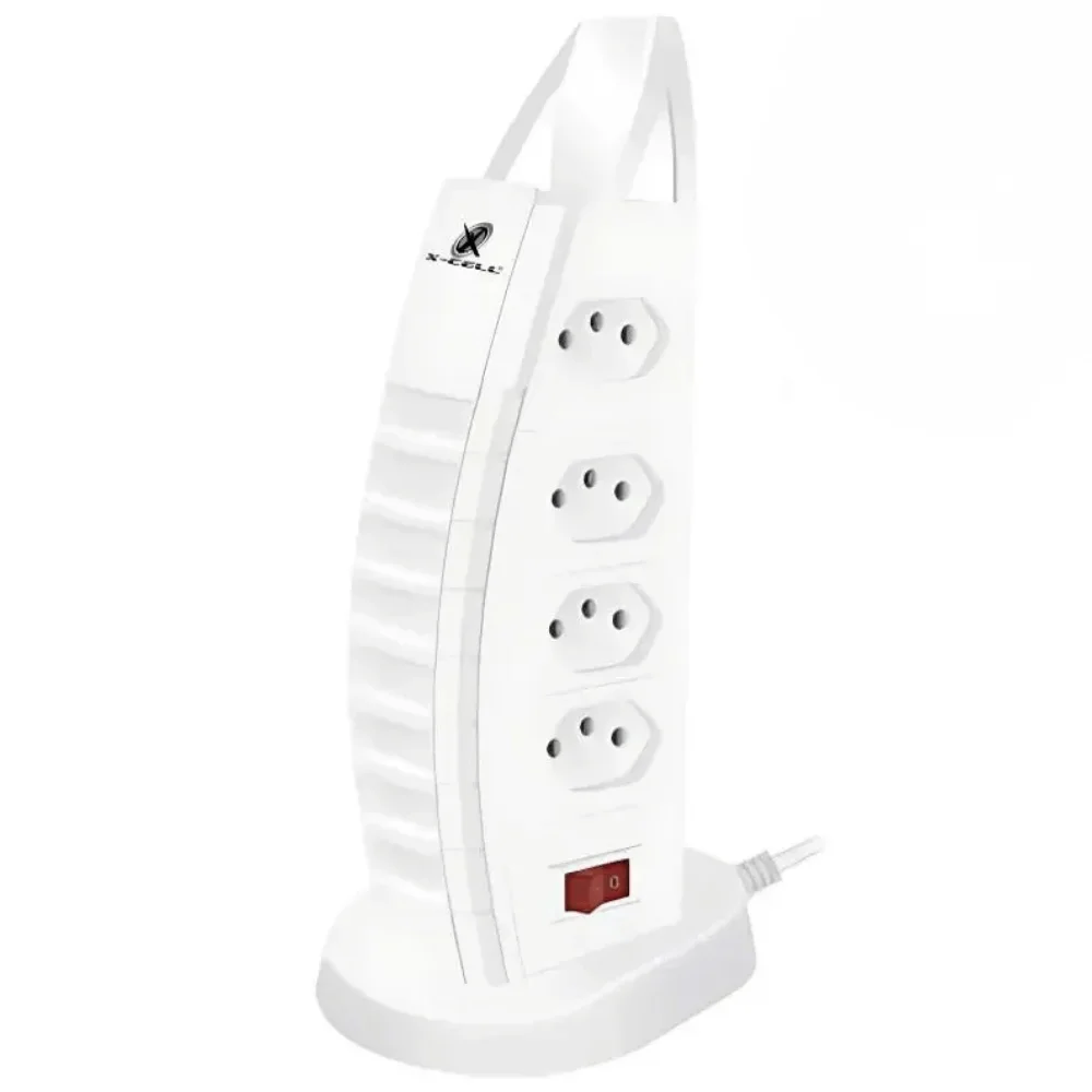 Filtro De Linha Torre Extensão 8 Tomadas Usb/tipo-c 2m X-cell Filtro De Linha Torre Extensão 8 Tomadas Usb/tipo-c 2m X-cell