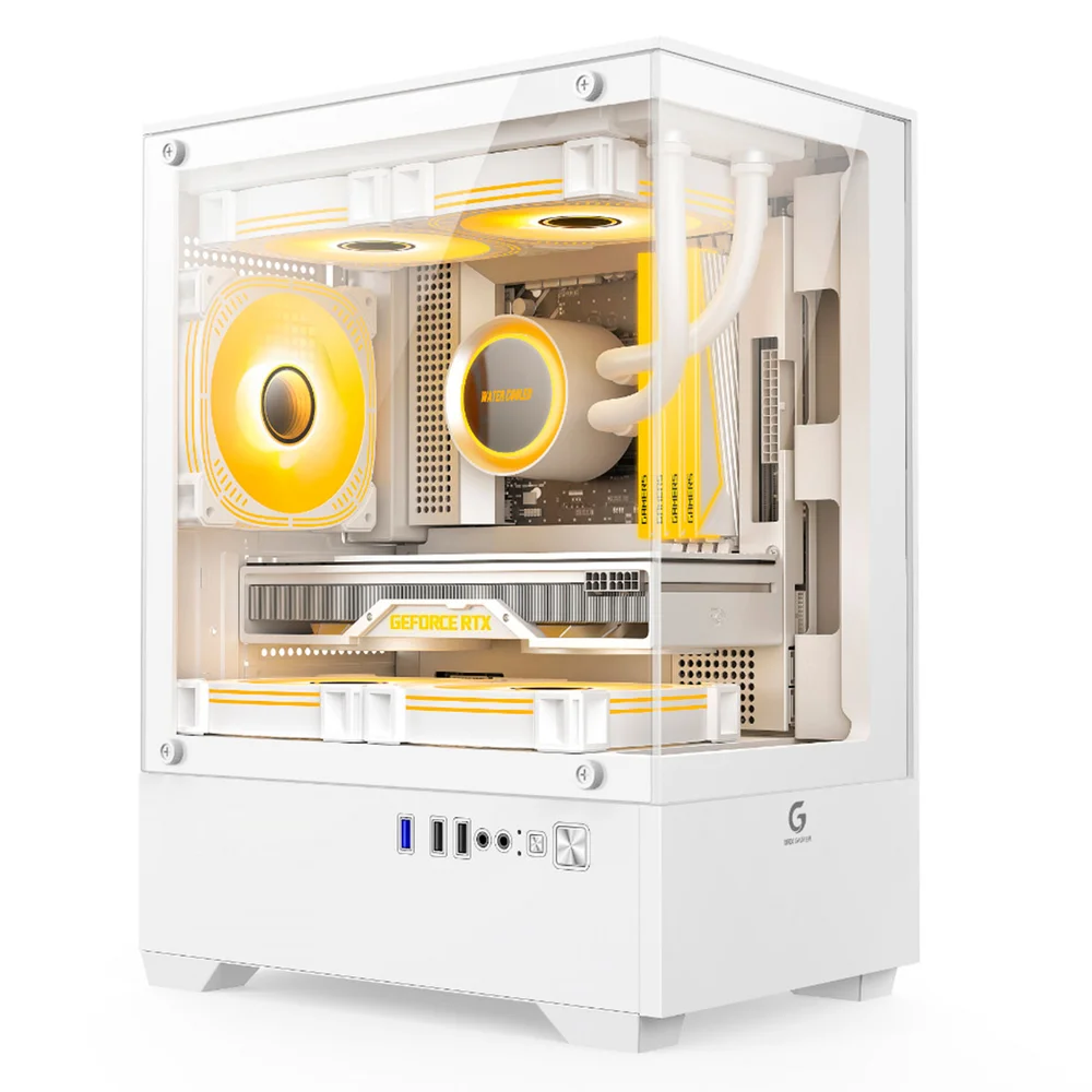 Gabinete Gamer Brx, Tower, 3 Fans, Micro-atx, Mini-atx, Branco - R31w Gabinete Gamer Brx, Tower, 3 Fans, Micro-atx, Mini-atx, Branco - R31w