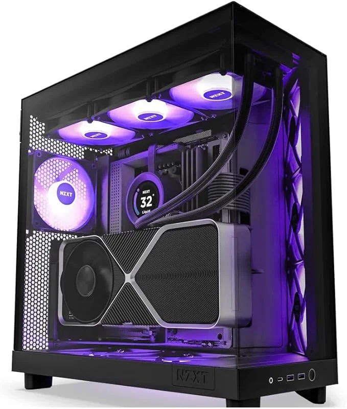 PC Gamer High End Ryzen 7 9800x3d Rtx 5060 ti 16gb,32gb Ddr5 2TB Nvme WINDOWS 11 Pro Nzxt H6 Flow