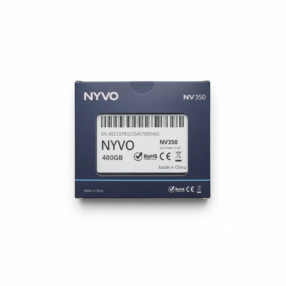 SSD Nyvo 480GB 2,5" Sata Iii 7mm Leitura 550 Mb/s Escrita 520 Mb/s Nv350550480g SSD Nyvo 480GB 2,5" Sata Iii 7mm Leitura 550 Mb/s Escrita 520 Mb/s Nv350550480g