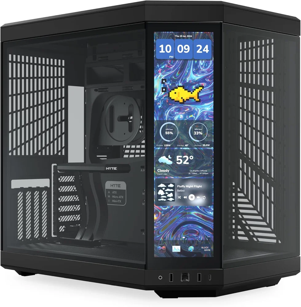 Workstation RTX 5080 Ryzen 9 9950x3d 128GB Ddr5 4TB M.2 Hyte Y70 Touch WINDOWS 11 Pro Ia - view 2