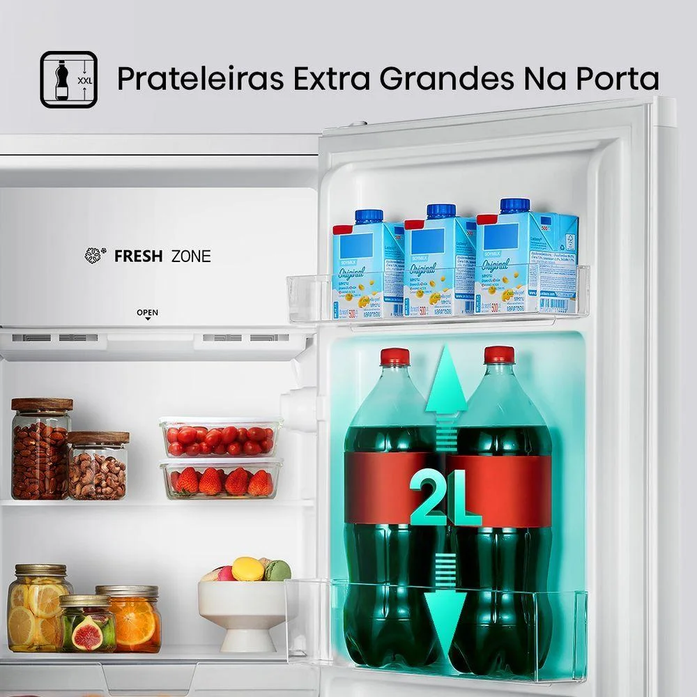 Frigobar Hisense Rr157nw3a 115l Compacto Fresh Zone Branco 110v Frigobar Hisense Rr157nw3a 115l Compacto Fresh Zone Branco 110v