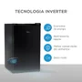 Frigobar Midea Mdrd181fgd303 124l Inverter Com Compartimento Extra Frio Preto Bivolt