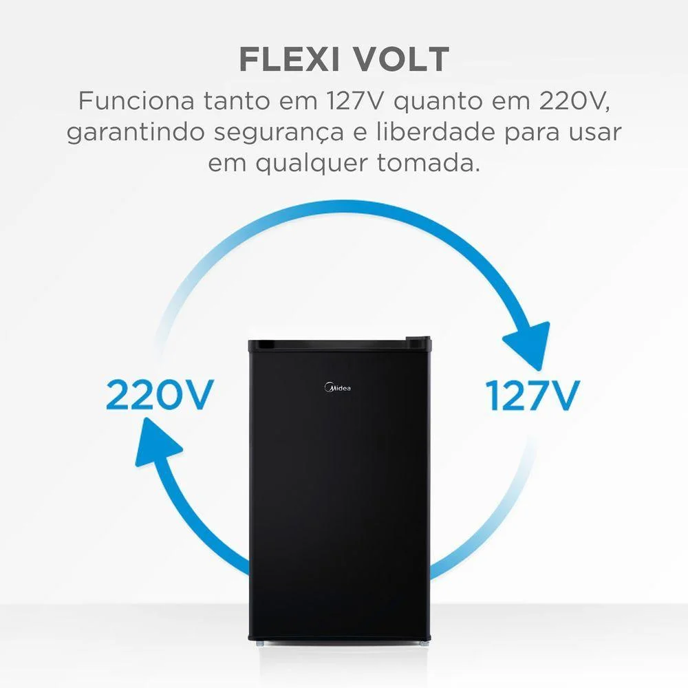 Frigobar Midea Mdrd181fgd303 124l Inverter Com Compartimento Extra Frio Preto Bivolt Frigobar Midea Mdrd181fgd303 124l Inverter Com Compartimento Extra Frio Preto Bivolt