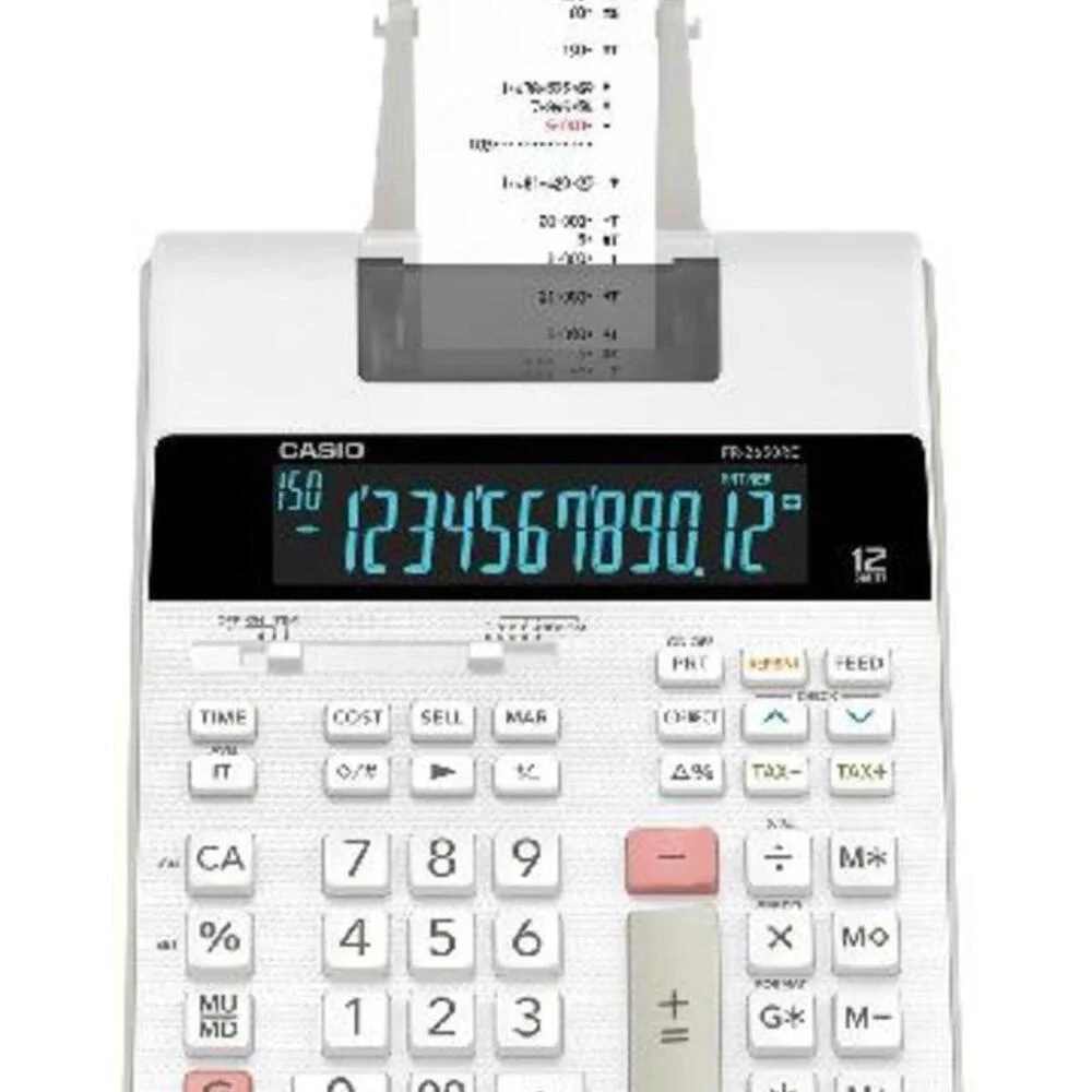 Calculadora Com Bobina, Display Lcd, 2.0 Linha , Com Relógio E Calendário, Fr-2650Rc-B-Dc Branca