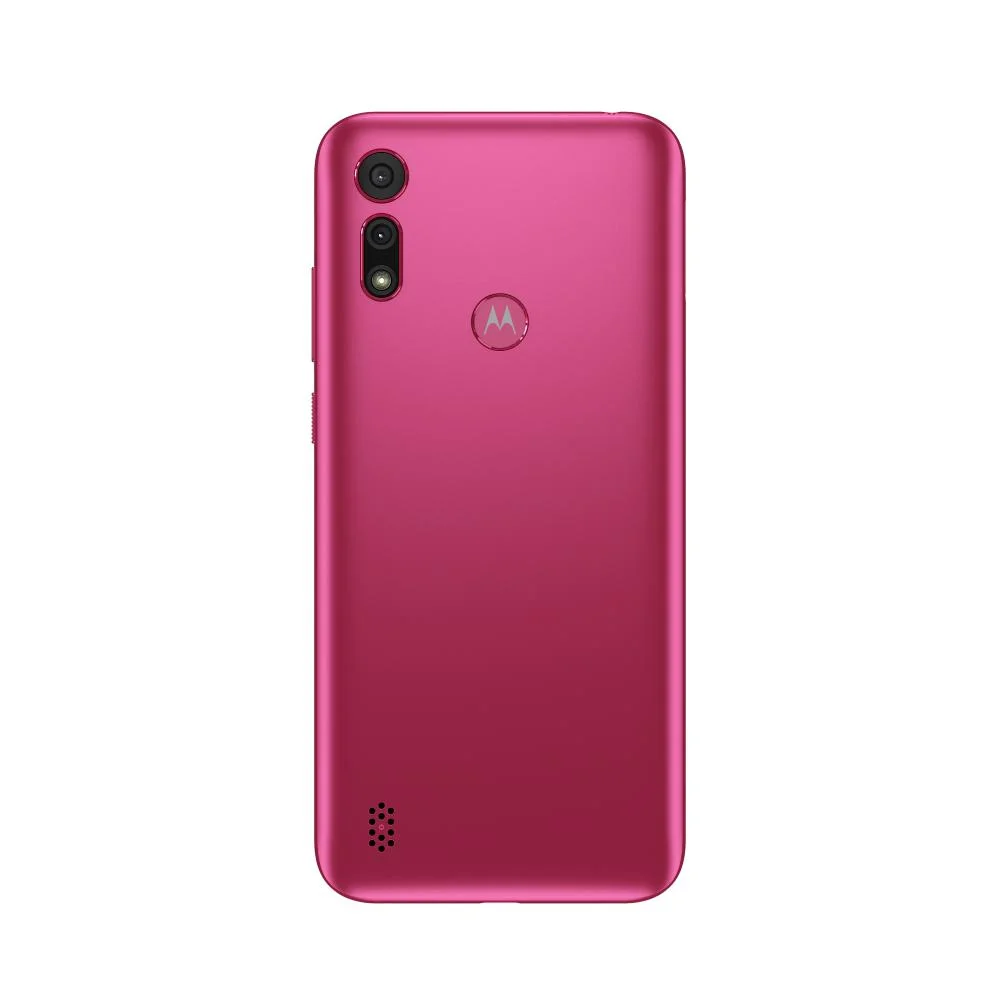 Smartphone Motorola E6S Rosa, Tela 6.1", 4G + Wi-Fi, 32GB, Android, Câm. traseira 13+2Mp, Câm. Frontal 5Mp