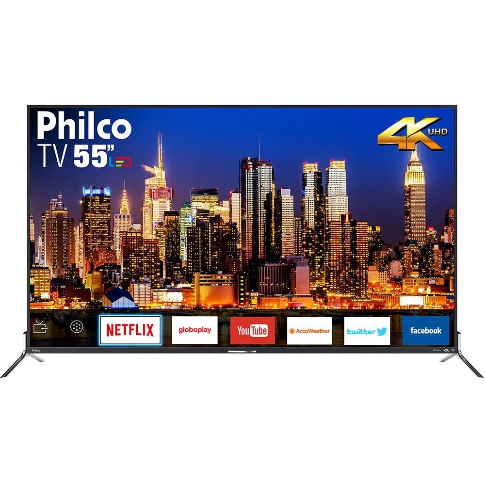 Smart TV Philco 55'', PTV55Q50SNS, 4K, Netflix | KaBuM!