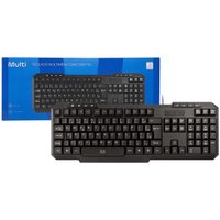 Teclado Multimídia Multi, USB, Preto - TC206