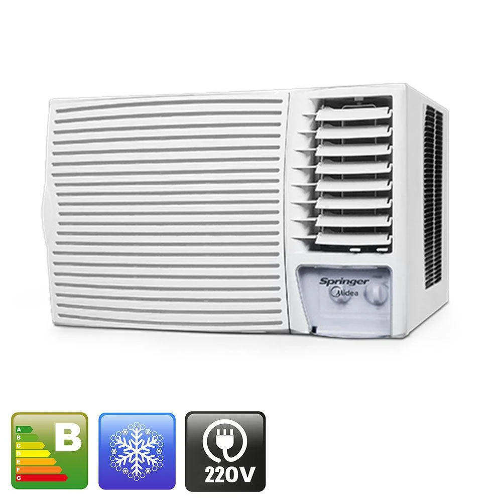Ar Condicionado Springer Midea de Janela, 12000BTUs, 220V, Frio - MCI125BB Ar Condicionado Springer Midea de Janela, 12000BTUs, 220V, Frio - MCI125BB