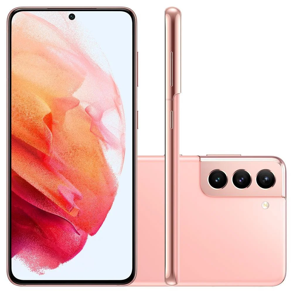 Smartphone Samsung Galaxy S21, 128GB, Octa Core, Câmera Tripla, Tela 6,2", Rosa - SM-G991BZIRZTO