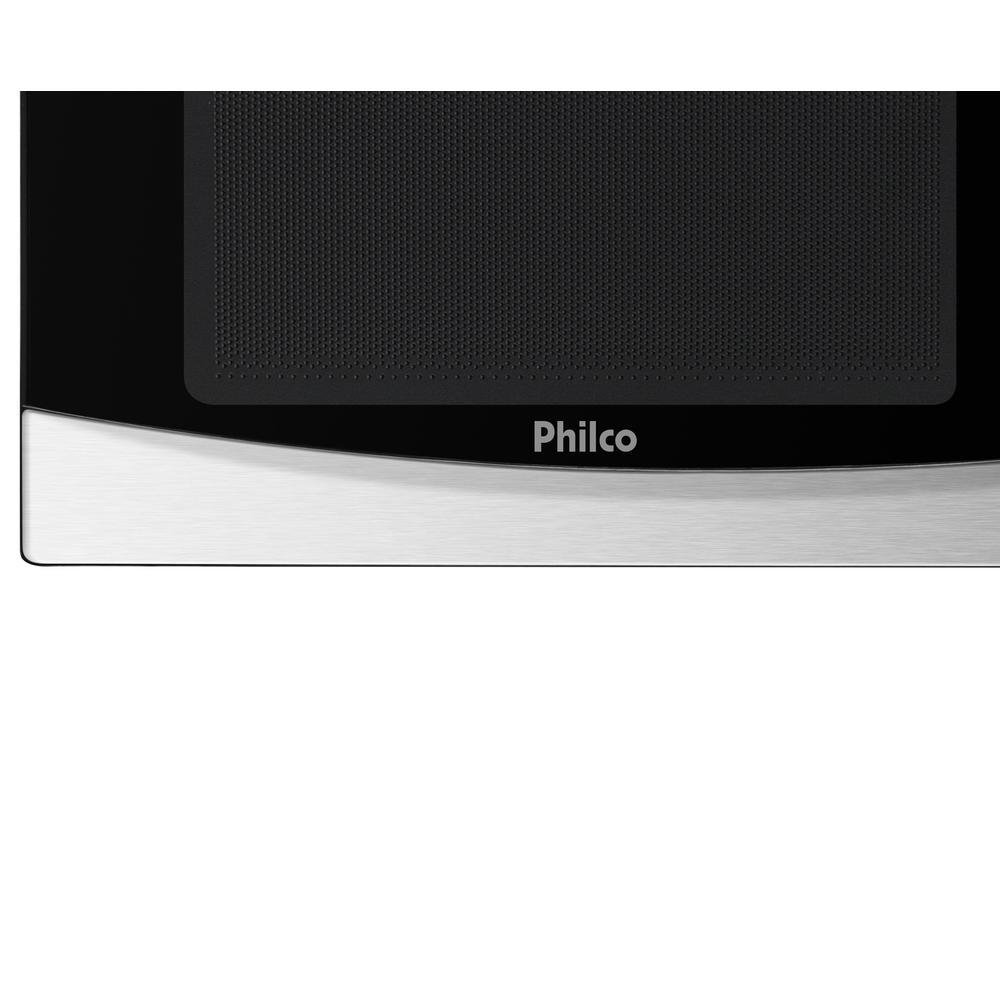 Microondas Philco Inox, 26 Litros, Menu Fit, Preto, 110V - PMO26 Microondas Philco Inox, 26 Litros, Menu Fit, Preto, 110V - PMO26