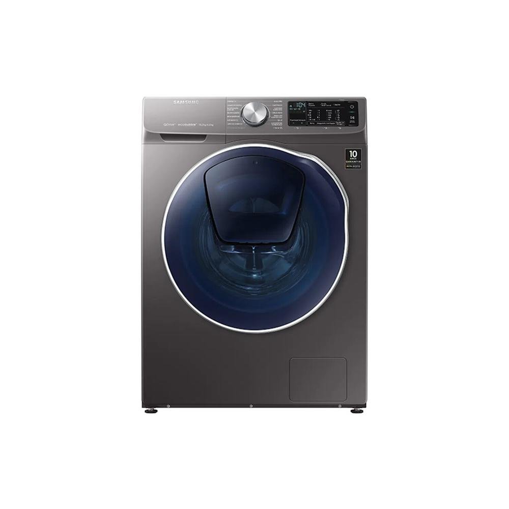 Lava e Seca Samsung Qdrive Conectada Wi-Fi, Ecobubble, Lavagem a Seco, Porta AddWash, Inox Look, 10,2/6 kg, 127V - WD10N64FOOX Lava e Seca Samsung Qdrive Conectada Wi-Fi, Ecobubble, Lavagem a Seco, Porta AddWash, Inox Look, 10,2/6 kg, 127V - WD10N64FOOX