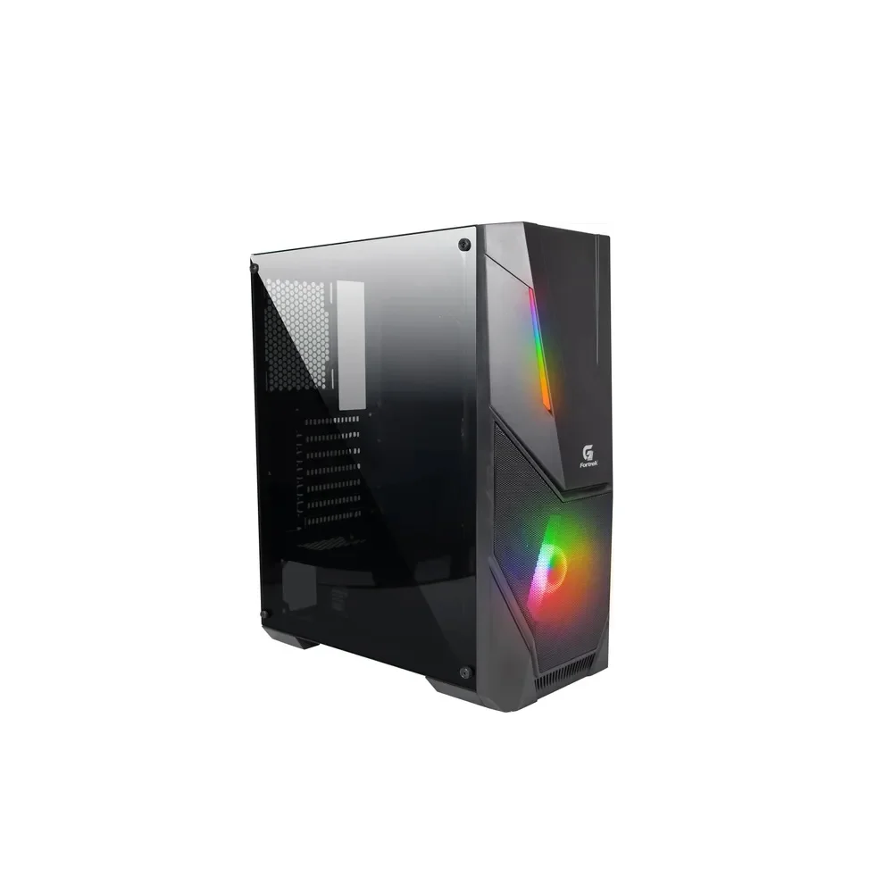 Gabinete Gamer Fortrek Black Hawk, Mid Tower, RGB, ATX, Lateral Acrílico, Cooler Fan, Preto - 70570 Gabinete Gamer Fortrek Black Hawk, Mid Tower, RGB, ATX, Lateral Acrílico, Cooler Fan, Preto - 70570