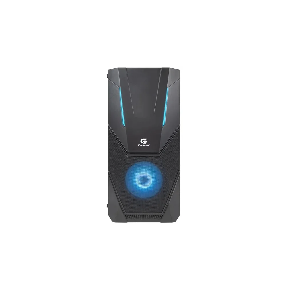 Gabinete Gamer Fortrek Black Hawk, Mid Tower, RGB, ATX, Lateral Acrílico, Cooler Fan, Preto - 70570 Gabinete Gamer Fortrek Black Hawk, Mid Tower, RGB, ATX, Lateral Acrílico, Cooler Fan, Preto - 70570