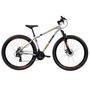 Bicicleta Mtb Caloi Two Niner Alloy Aro 29 com Suspensão Dianteira, Quadro Alumínio, Shimano, Freio à Disco e 21 Velocidades, Prata