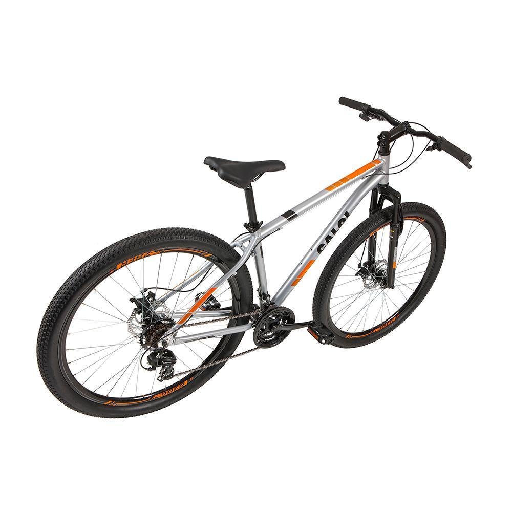 Bicicleta Mtb Caloi Two Niner Alloy Aro 29 com Suspensão Dianteira, Quadro Alumínio, Shimano, Freio à Disco e 21 Velocidades, Prata Bicicleta Mtb Caloi Two Niner Alloy Aro 29 com Suspensão Dianteira, Quadro Alumínio, Shimano, Freio à Disco e 21 Velocidades, Prata