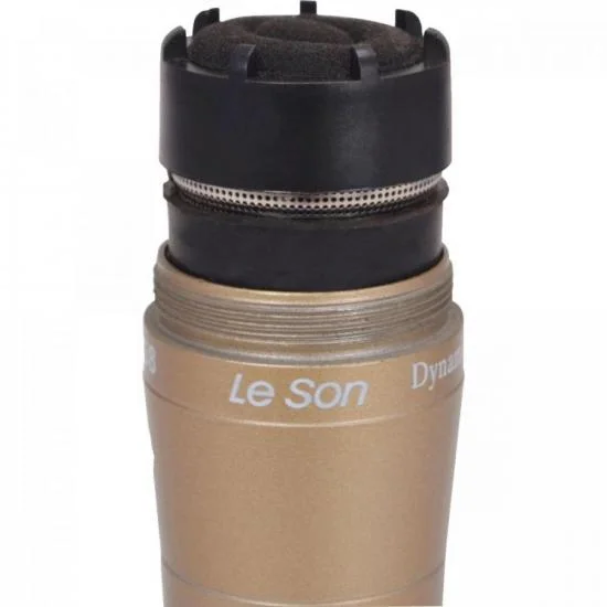Microfone Dinâmico Leson, De Mão, Champanhe - LS58