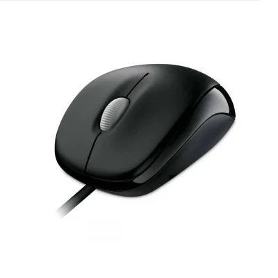 Mouse Microsoft Compact Wired 500 USB Preto KaBuM
