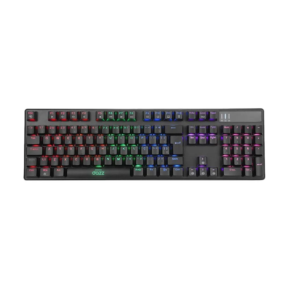 switchタ−コイズ Teclado Mecânico Cybertronic Switch Blue KaBuM