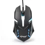 Mouse Gamer Knup Kp-v40 LED, 1600DPI, 3 Botões, Plug & Play, Preto