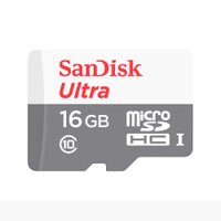 Cartão De Memoria Sandisk MicroSDHC 16GB, Classe 10 com Adaptador 80MBs - Sdsquns-016G-GN3MA
