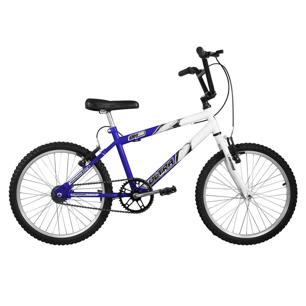 Bicicleta Ultra Bikes Aro 20 Masculina Bicolor Azul - Branco Bicicleta Ultra Bikes Aro 20 Masculina Bicolor Azul - Branco